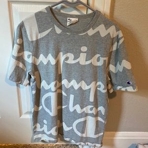 Grey and White Champion T-shirt
